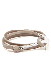 Leather Anchor Bracelet