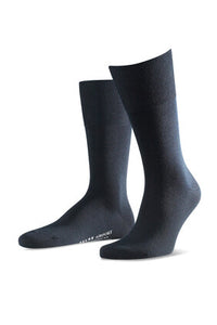 Navy Silk Socks