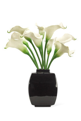 Calla Lily Flowers In Ceramic Square