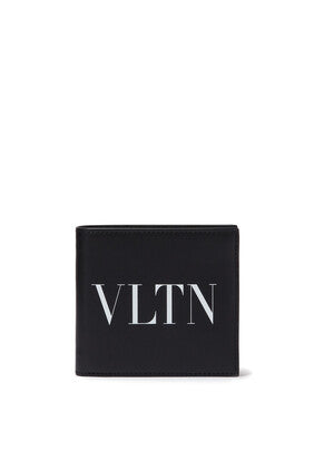 Valentino Garavani VLTN Leather Bifold Wallet