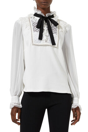 Frill Collar Top