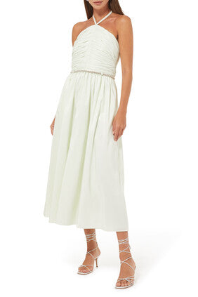 Jade Tafetta Midi Dress