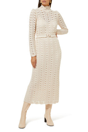 Concert Long Sleeved Midi Dress