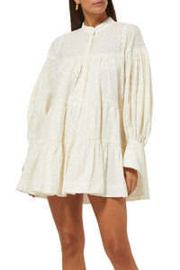 MAGNOLIA TIERED MINI DRESS:BEIGE:6