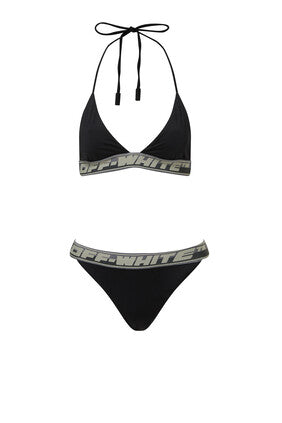 Logo Band Bikini Set