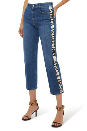 Logo Tape Skinny Jeans