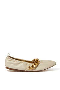 Falabella Chunky Chain Ballet Flats