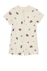 All Over Bear Print Romper