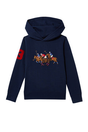 Polo Print Hoodie