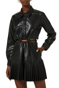 Cindy Pleated Mini Dress