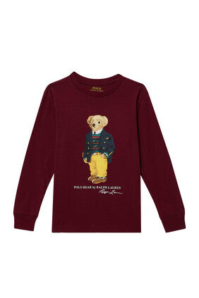 Knit Polo Bear Sweater